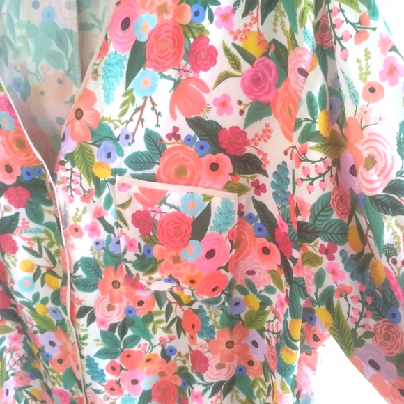 RIFLE PAPER CO SUMMERSALT Pajama Top, NWT - Picture 5 of 6